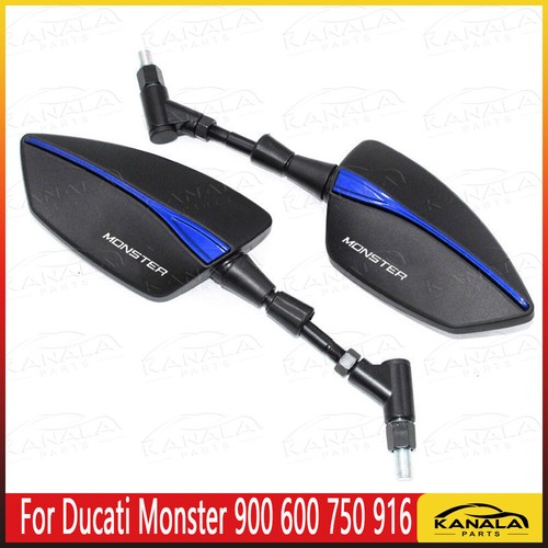 Per Ducati Monster 900 600 750 916 Accessori Specchio Retrovisore Alluminio - Foto 3 di 8
