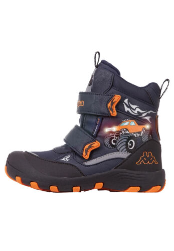 Kappa Unisex Kids Boots Winter Shoes Flashing Shoes Padded 260751K Blue - Afbeelding 1 van 5