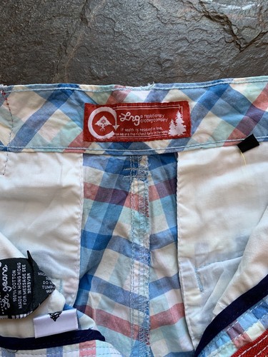 Neu Lifted Research Group LRG Höhere Einnahmen Herrenshorts blau rot kariert 32 - Bild 4 von 6