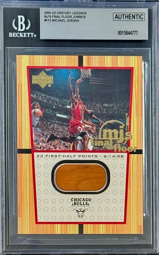 Michael Jordan 2000 UD MJ's Final Floor Card #FF10 Beckett Authentic 15844785