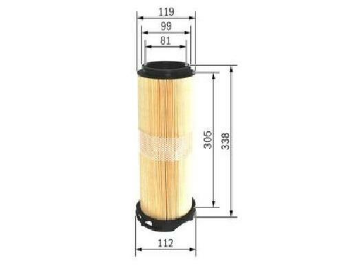 Original BOSCH Luftfilter F 026 400 214 für Mercedes-Benz - Picture 5 of 5