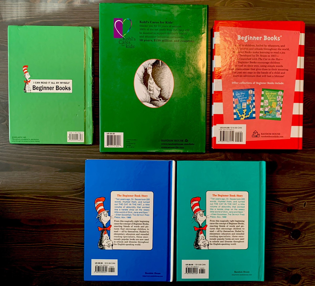 Lot of 5 Dr. Seuss's Books - The Big Red Book, Are You My