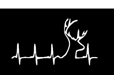 Buck Ekg Heartbeat Vinyl Decal Sticker Car Truck Window Buy 2 Get