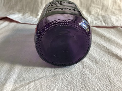 Lila Glaskugel verbessertes Quart Einmachglas 100 Jahre amerikanisches Erbe USA - Bild 6 von 7