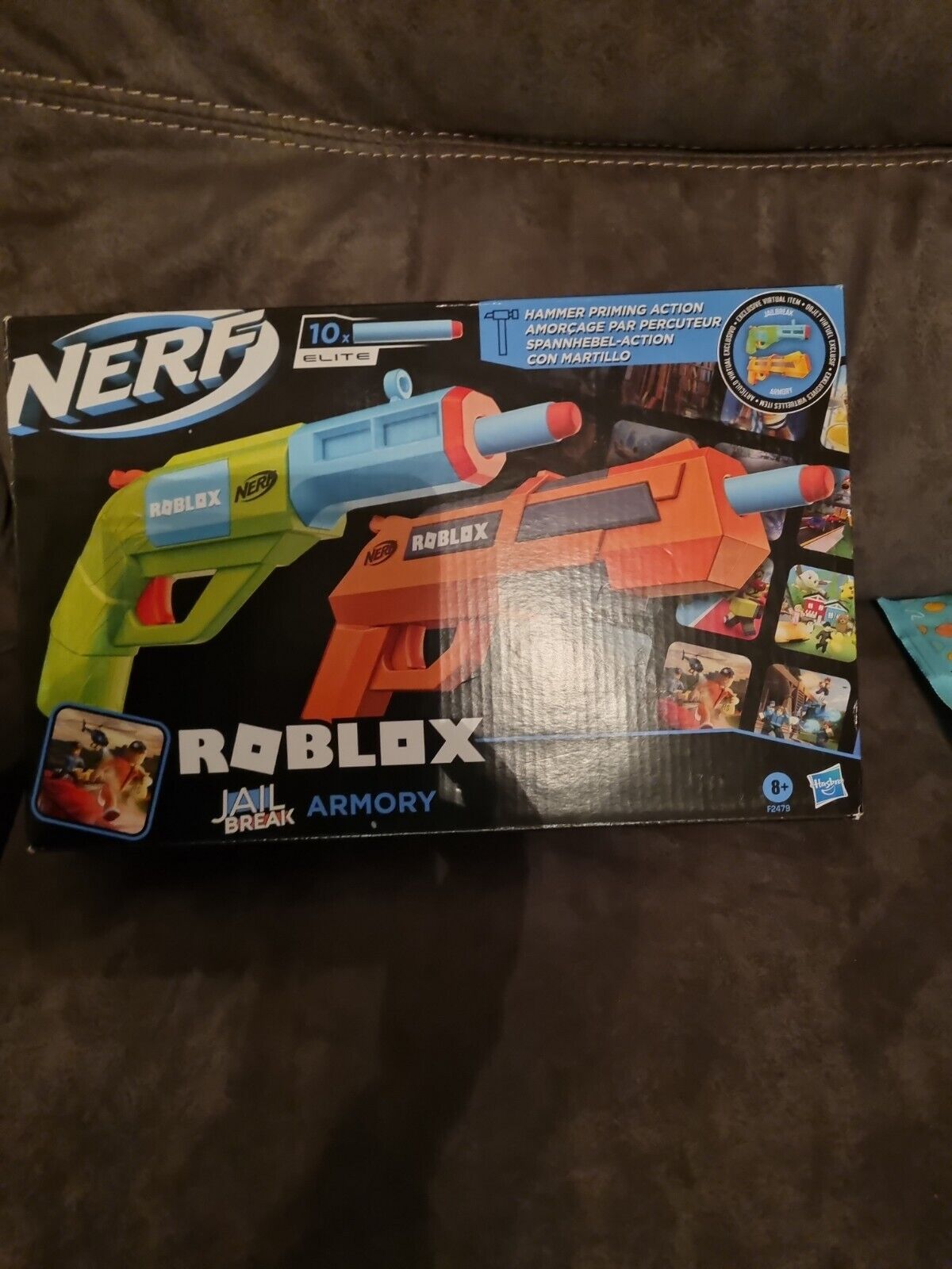 Nerf Roblox Jailbreak: Armory - 2 Hammer Action Blasters - WITH