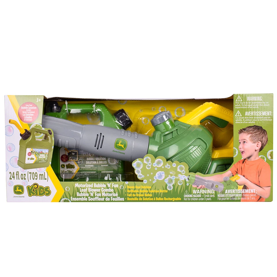 John Deere Bubble Leaf Blower & Bubble Refill Gas Can Kids Toy 700ml 3Y+ - image 2 of 2