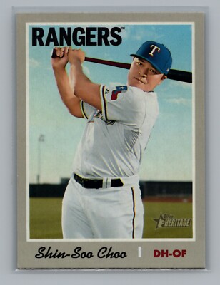 2019 Topps Heritage #461 Shin-Soo Choo SP Texas Rangers
