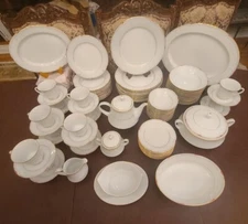 Noritake - Equator - L556  Dinner Ware Set for 8 with serving pcs 64 pieces
