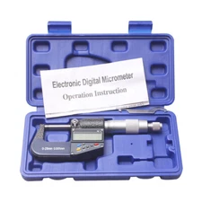 7-key Electronic Micrometer 0-25MM Wall Thickness Digital Precision Micrometer