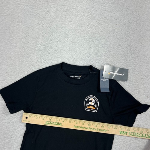 Abercrombie McLaren 1963 Formula 1 Team Black NWT T-Shirt, Unisex Kids Size 7/8 - Picture 2 of 9