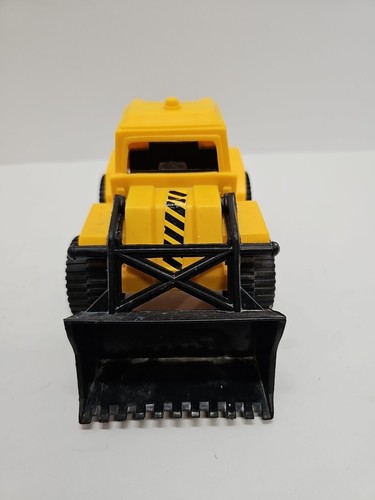 (Lot Of 2)Caterpillar And TootsieToy Bulldozer Front Loader Plastic Yellow Black - Picture 10 of 16