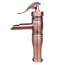 NEW "Water Pump Look" Style Copper Bathroom Sink Faucet Vanity Basin Mixer Tap