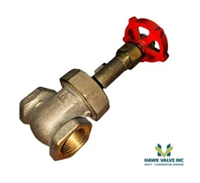 1" BRONZE 125 SWP, 200 WOG NPT RISING STEM GATE VALVE - MILWAUKEE FIG. 1152-1162