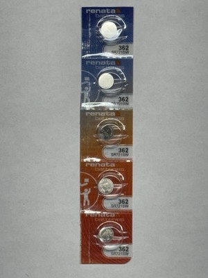 5 PACK RENATA 362 SR721SW SILVER 1.55V EXP 06/2028 FRESH FREE SHIPPING USA