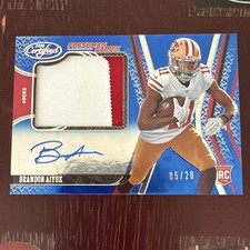 2020 Panini Certified Brandon Aiyuk Freshman Fabric#d 5/20 RPA Auto RC 🔥RARE🔥