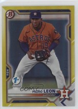 2021 Bowman Draft 1st Edition Yellow Foil 73/75 Pedro Leon #BD-92 6tw
