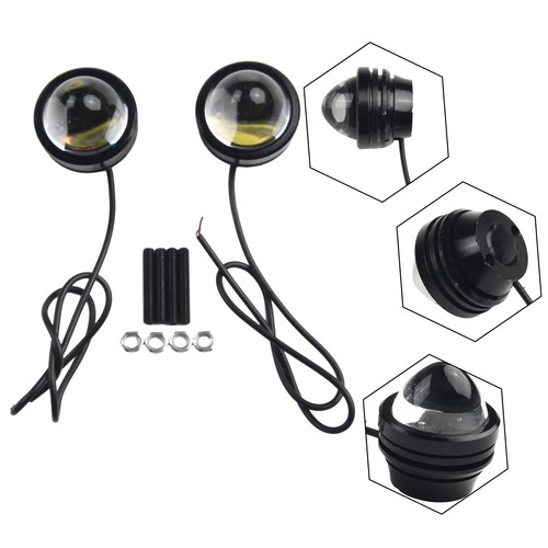 Fog Light Daytime Light Waterproof White 1 Pair Anti-fog Bull Eye Dustproof - Picture 5 of 12
