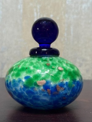 Franco Moretti Murano Signed Hand Blown Art Glass Decorative Stoppered Vessel