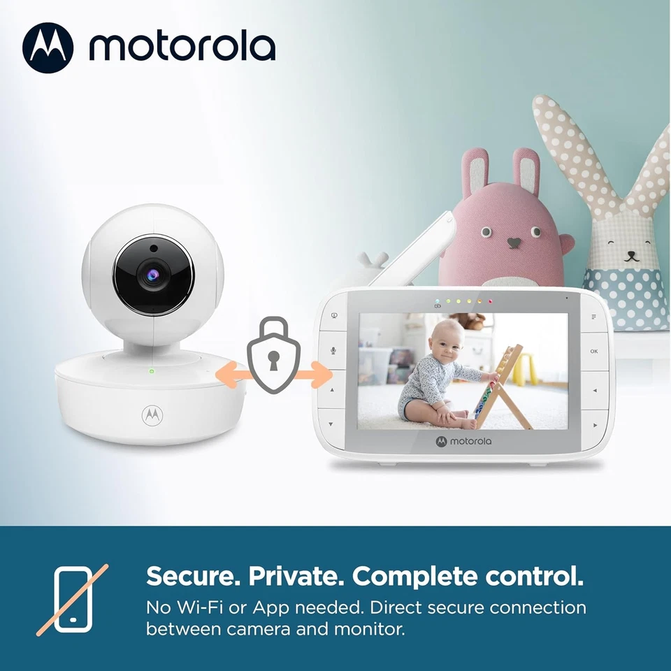 Câmera Monitor de Vídeo para Bebê Motorola Nursery VM36XL - Branca (Caixa Aberta) - Imagem 3 de 4