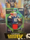 2024 Panini Prizm - Rookie Gear Drake Maye #RG-DME Neon Green Pulsar (MEM, RC)