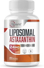 Liposomal Astaxanthin Supplement 24 MG, Maximum Absorption, Antioxidant Stronger