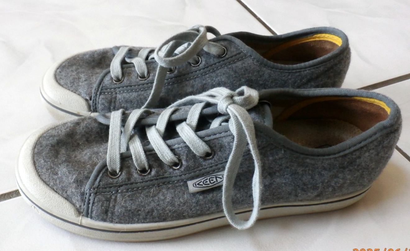 KEEN Luft Cell Sneakers stringate in feltro donna 7 5 grigio