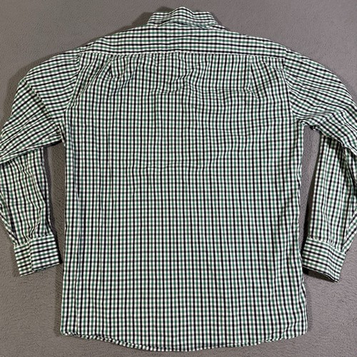 Tommy Hilfiger Button Down Shirt Adult 16 34-36 Green Long Sleeve Mens Casual - Picture 4 of 6