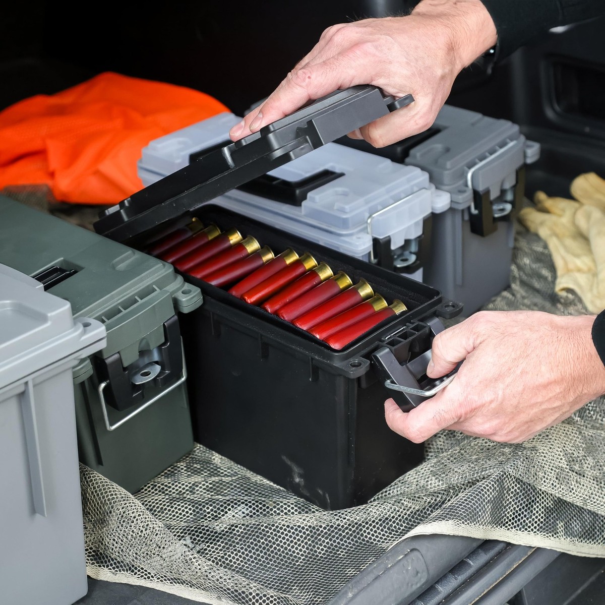 Ammo Can Field Box Ammunition Case 30-Cal Military Plastic