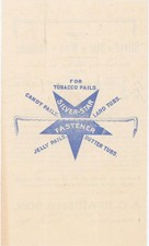 C1890 Silver Star Wire Fastener Boston Ma Hardware Tobacco Packaging Trade Ad C1890 Silver Star Wire Fastener Boston Ma Hardware Tobacco Packaging Trade Ad