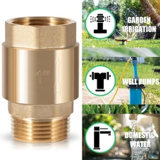 SP0465X-100 One-Way Brass Check valve 1 inch, 1" Male - Female Water Check Valve