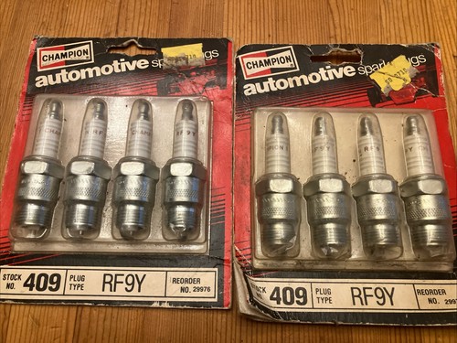 (8) Champion automotive spark plugs RF 9Y Stock No. 409