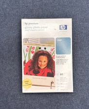 HP Premium Glossy Photo Paper 4x6 60 Sheets 10 Mil Thickness SEALED!