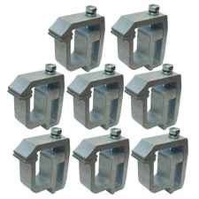 EIGHT Universal HD Camper / Canopy Shell Topper No Drill Aluminum Clamp Bracket