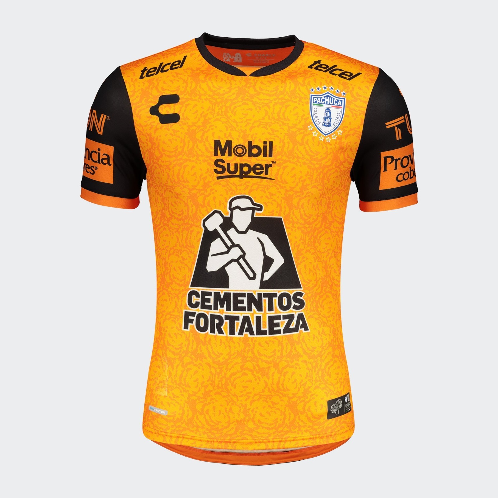 Men's Charly Tuzos Pachuca Soccer Jersey Third 2020 Season Orange/Black NWTS