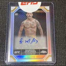 2024 Topps Chrome UFC Rookie Refractor /150 Gabriel Miranda #CRA-GMI Autograph
