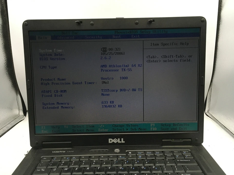DELL VOSTRO 1000 - BOOTS TO BIOS - AMD ATHLON 64 X2 - 2GB RAM - READ DESCRIP -BB - Image 2 of 4