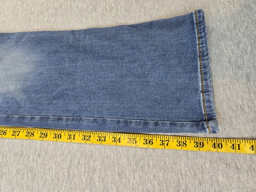 Wrangler Jeans Girls 7 Blue Boot Cut Denim Western Stitching Distressed Style - Picture 2 of 9