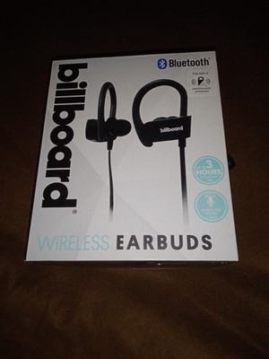 Billboard Wireless Earbuds MODEL BB896 Black **Up To 3 Hrs Use