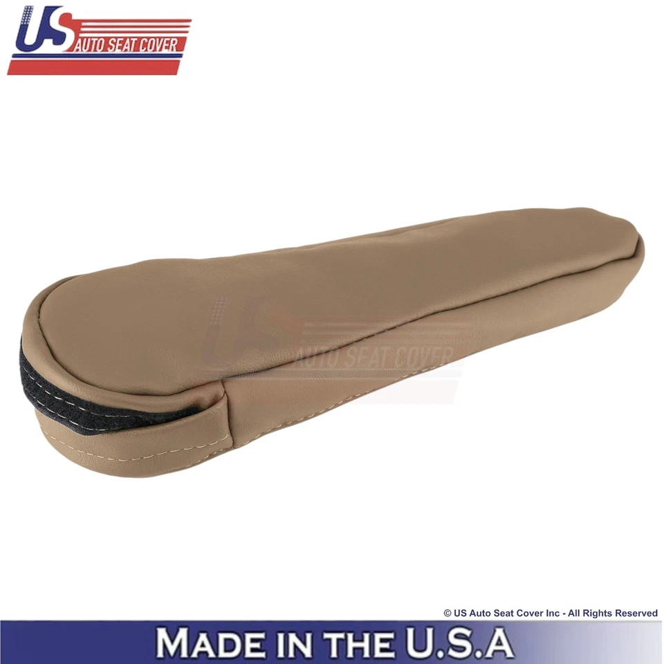 Cubierta de reposabrazos de cuero genuino para conductor Toyota Sienna 1998-2003 roble oscuro Foto 3 de 4