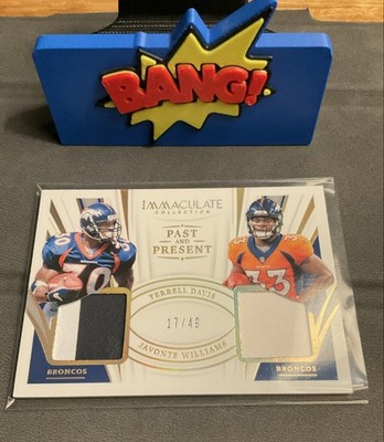 2021 Panini Immaculate Collection Past/Present Denver Broncos Davis/Williams /49