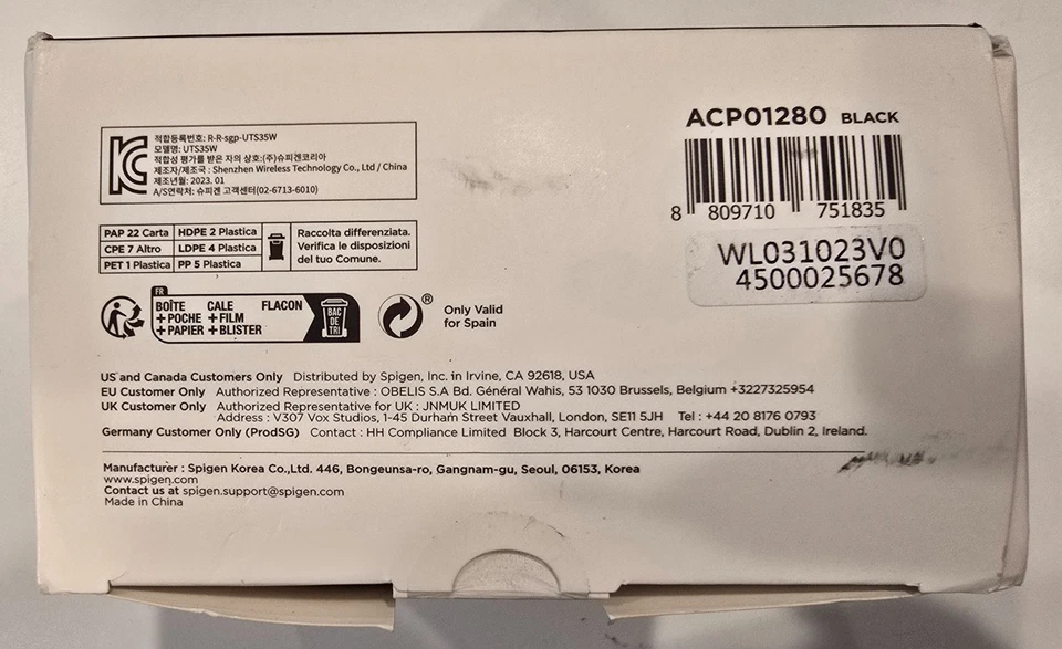 Spigen OneTap Wireless Car Charger Dashboard Windshield Mount UTS35W Black - Image 3 of 3