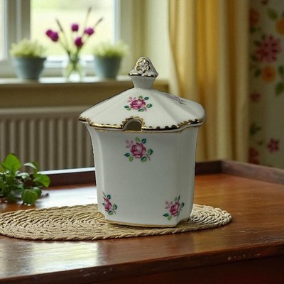 Royal Stafford  Tudor Rose  Sugar Bowl with Lid   Bone China, Made in England,