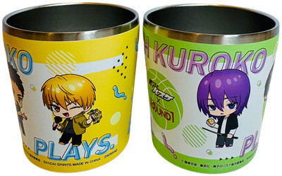 Kuroko no Basket Tumbler Cup Set 2pc Stainless Steel Anime Banpresto