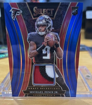 Draft Selection Memorabilia Michael Penix Jr. #DSM-MPJ Blue Prizm /35 (MEM, RC)