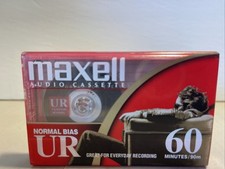 UR-60 "Single" Normal Bias Audio Cassette by Maxell Consumer Tape (Cassette,...