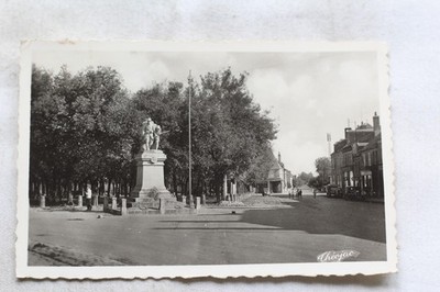 Cpsm, Aigurande, Place des Promenades, Übersicht, Indre 36