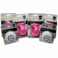 Joovy Boob Baby Pink Bottle Bundle Silicone Sleeves 5oz  Breast Pump Adapters
