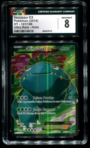CGC 8 Venusaur EX Full Art XY 2014 Pokemon Card #141