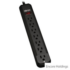 Tripp Lite Power Strip - Black - 120 Volts - Protect It PS712B