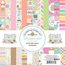 Doodlebug Double-Sided Paper Pad 6"X6" 24/Pkg-Pretty Kitty